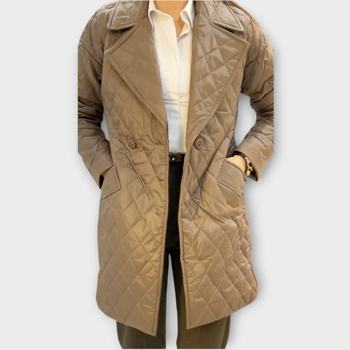 Classic Mid-Length Quilted Winter Coat