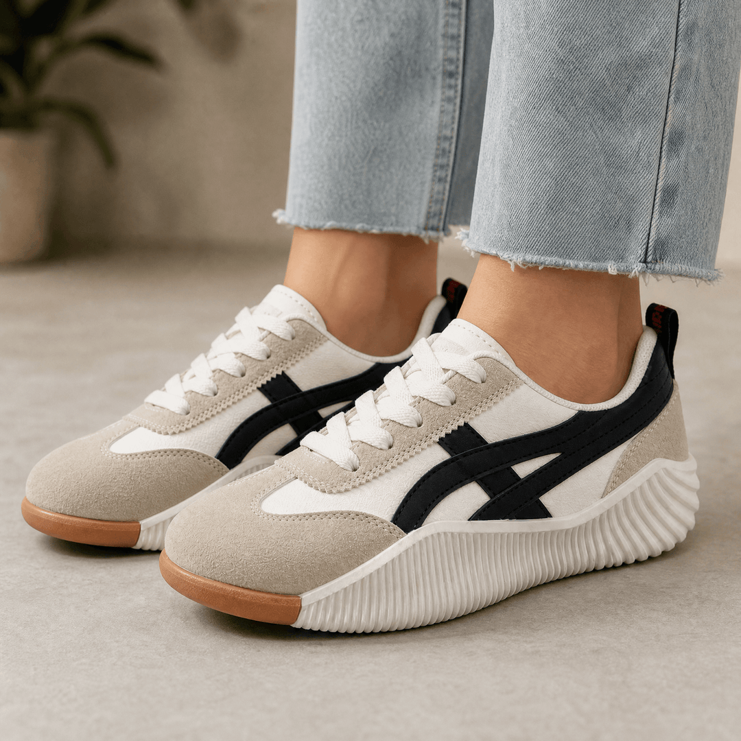 Kerstin | Stylish and Lightweight Orthopedic Retro Platform Sneakers