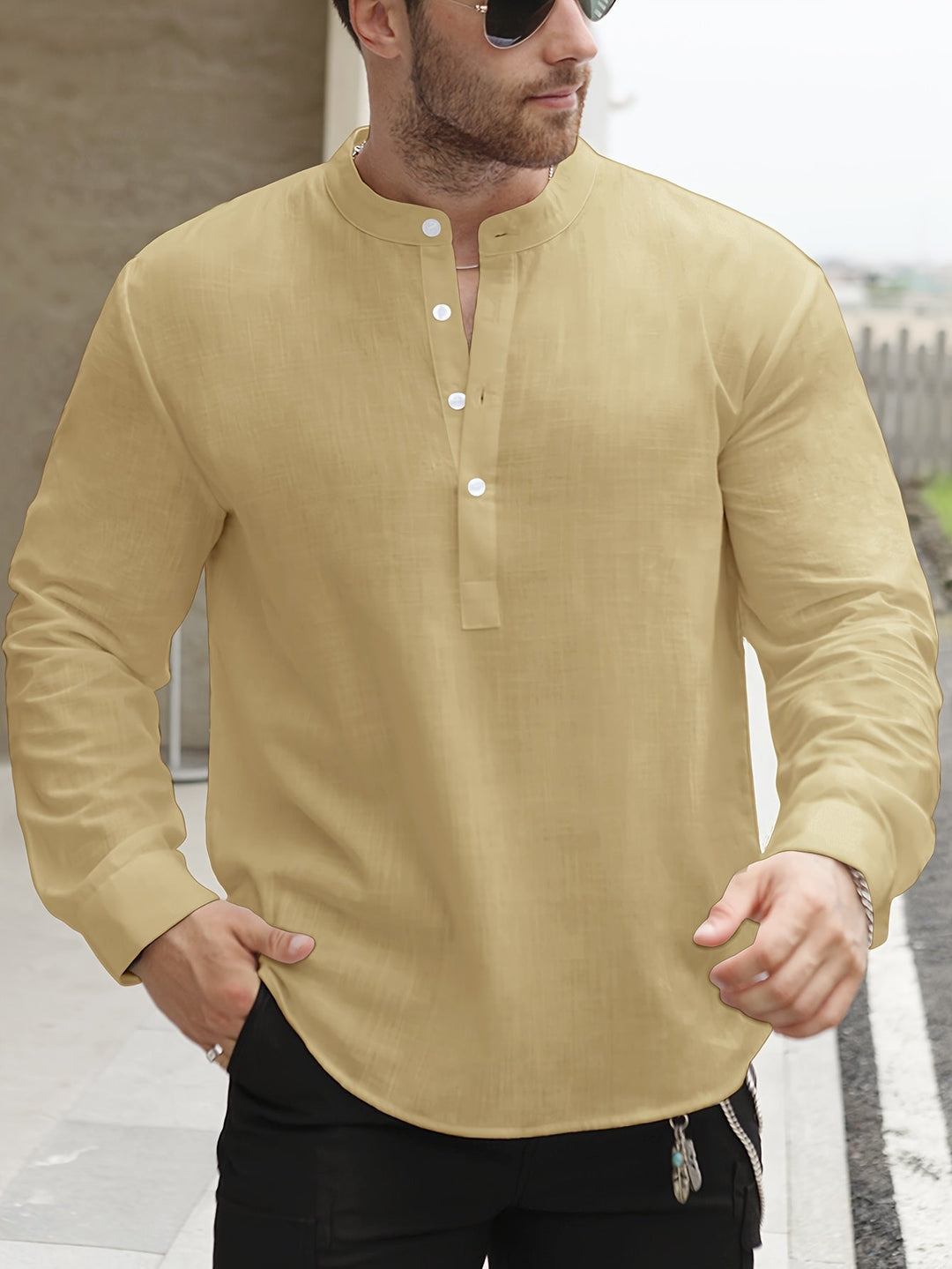 ELENA HARPER™  |  BOAT NECK SHIRT FOR MEN