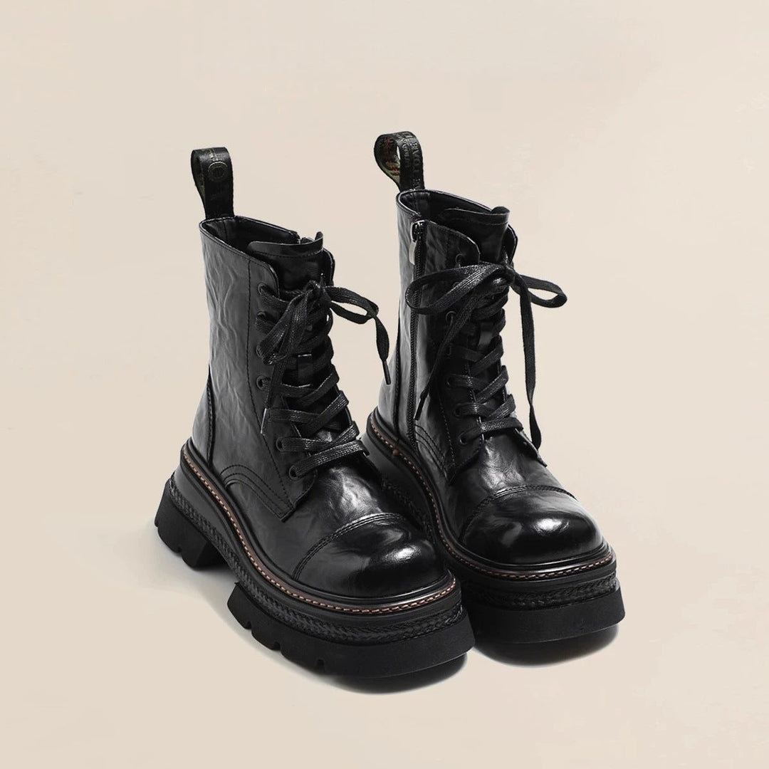Mid-calf Lace-up Women's Boots - Vianey