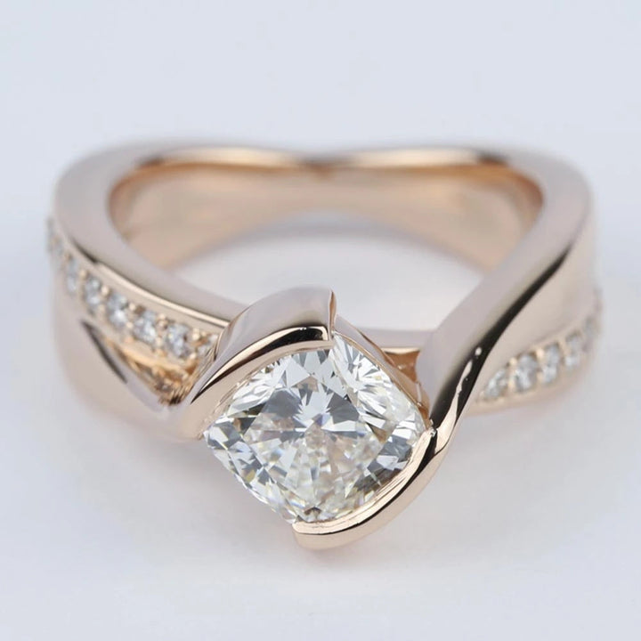 Elegant White Cubic Zirconia Gold Plated Rings - Elena Harper