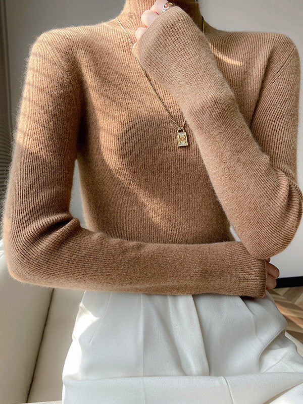 Adriana Soft Knit Turtleneck Sweater - Elena Harper