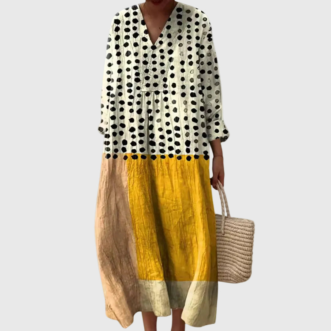 Stephanie | Geometric Midi Dress