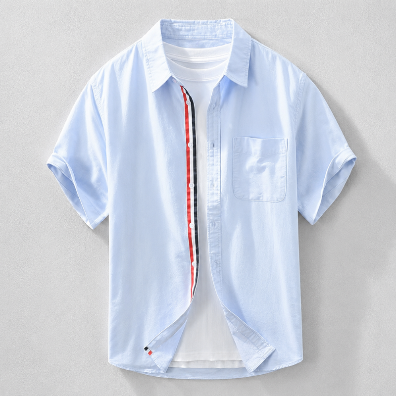 Fitted Shirt with Tapered Cuffs for Men