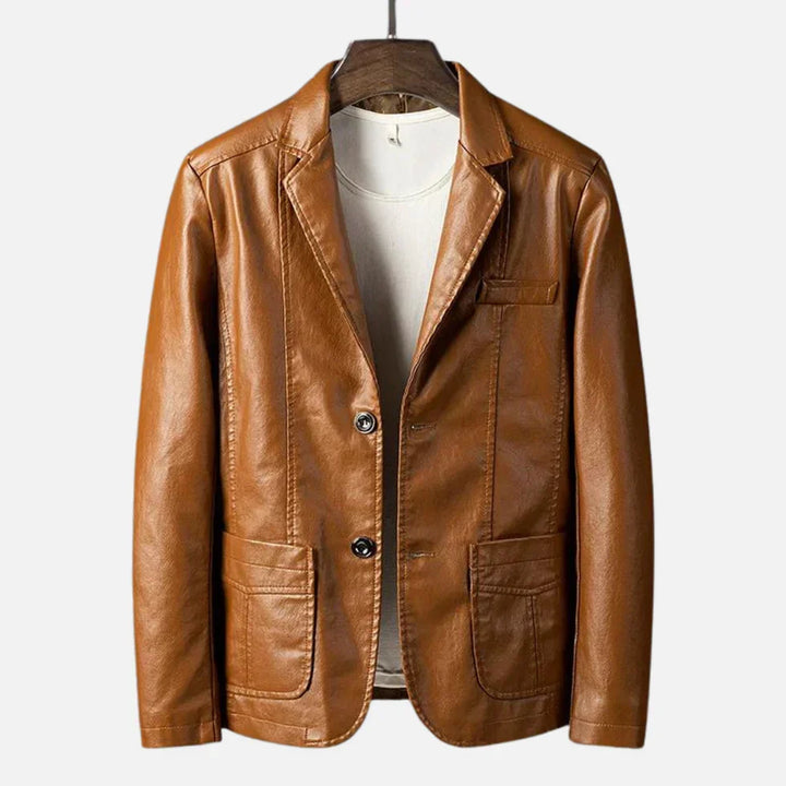 Heinz Vintage Leather Jacket - Elena Harper