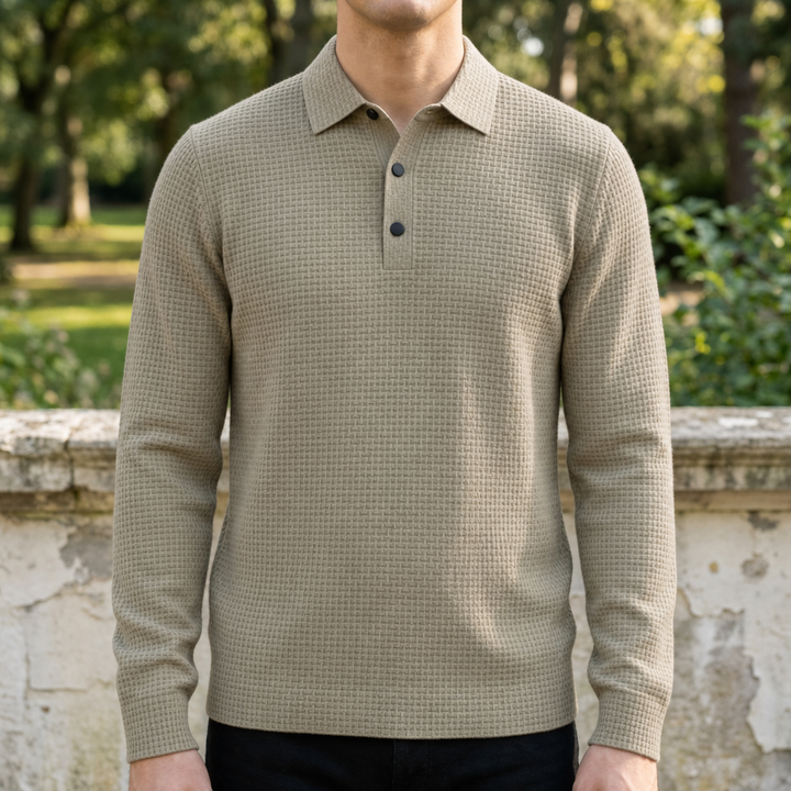 Alassio Textured Knit Polo