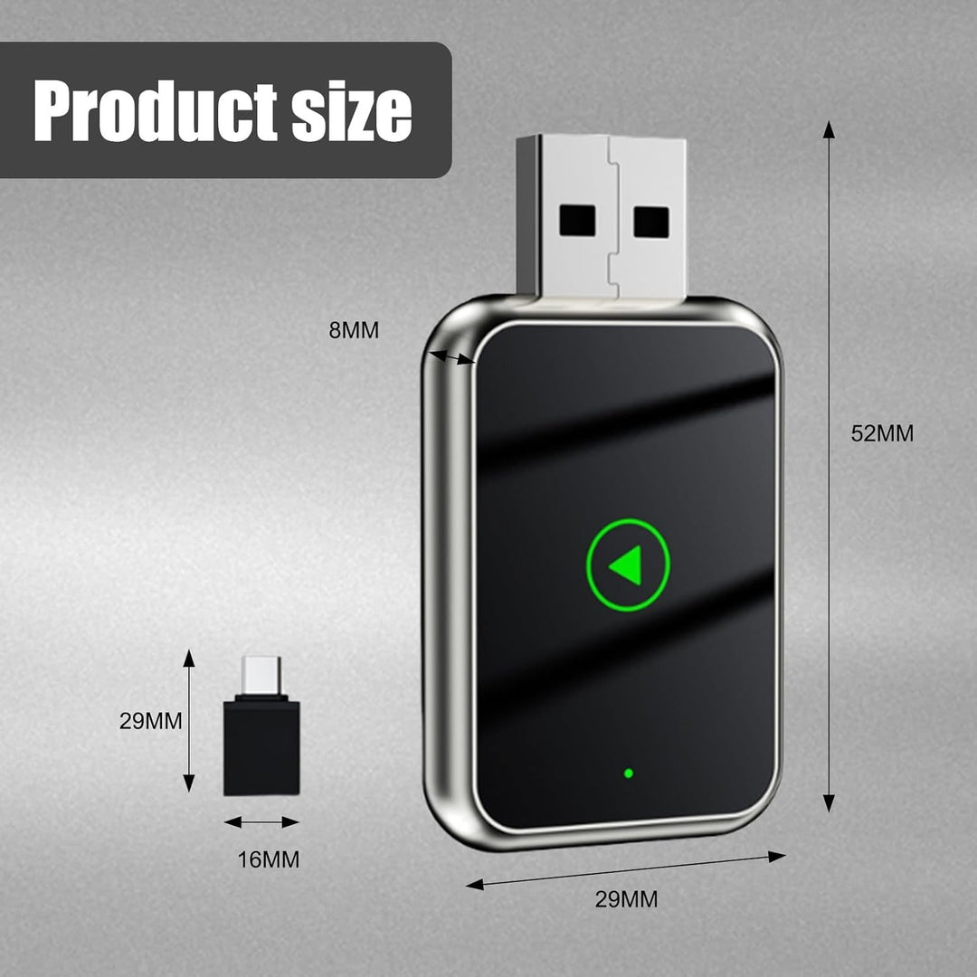 2-in-1 Wireless CarPlay & Android Auto Adapter