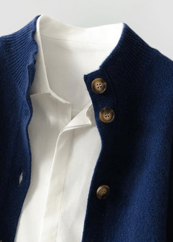 Fern Cardigan With Elegant Buttons - Elena Harper