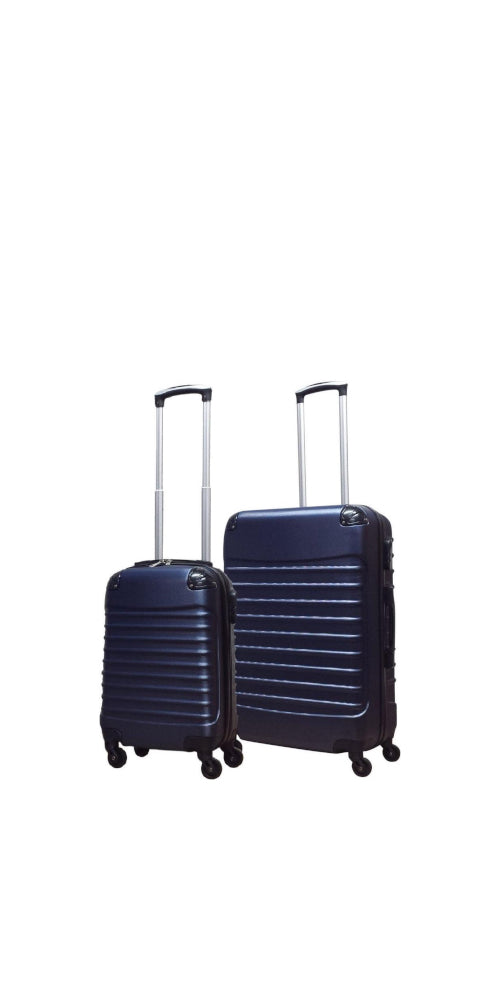 2-Piece ABS Hard Shell Luggage Set with Spinner Wheels