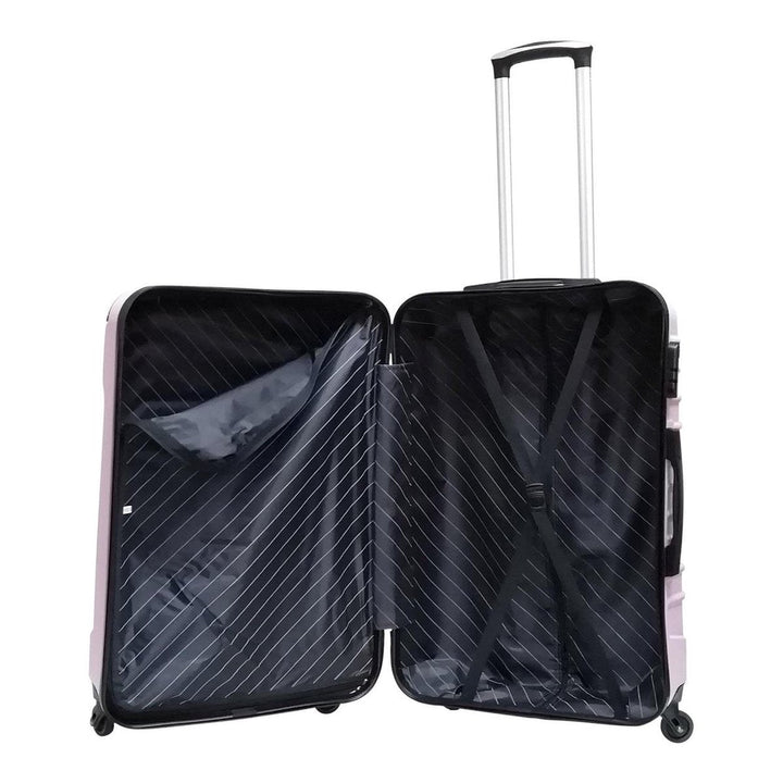 2-Piece ABS Hard Shell Luggage Set with Spinner Wheels