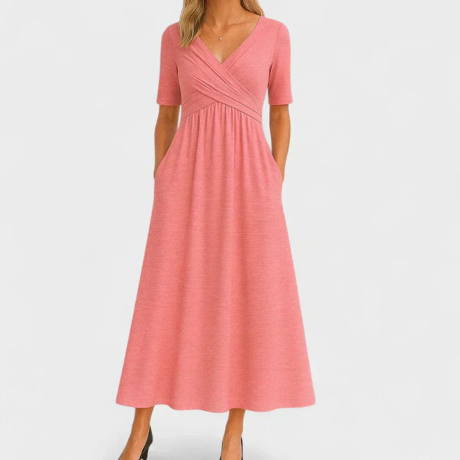 Phoebe Elegant Midi Dress - Elena Harper