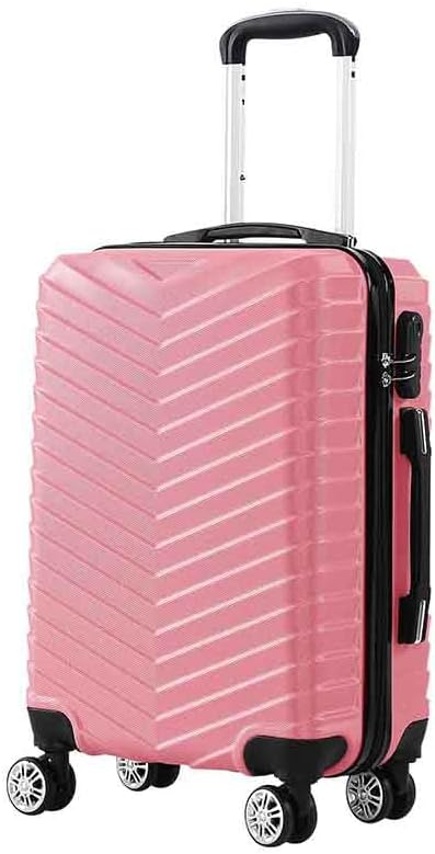 Unisex Hard Shell Carry-On Luggage with Lock & Spinner Wheels