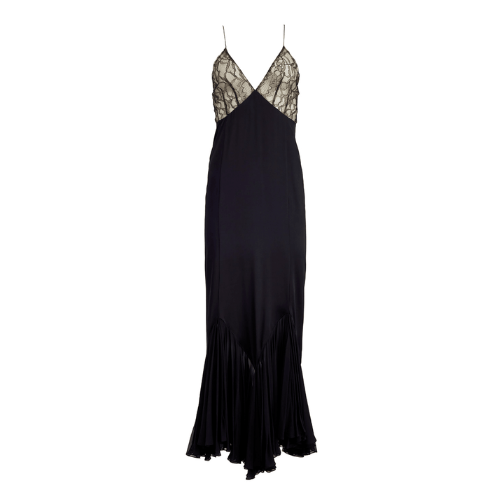 Noreia ™ | Mesh maxi dress with spliced lace
