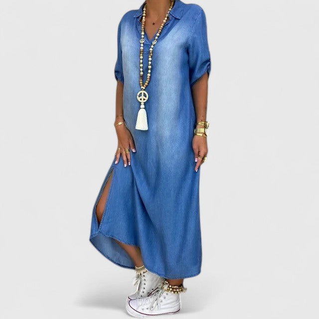 Anthyrah Denim Dress - Elena Harper