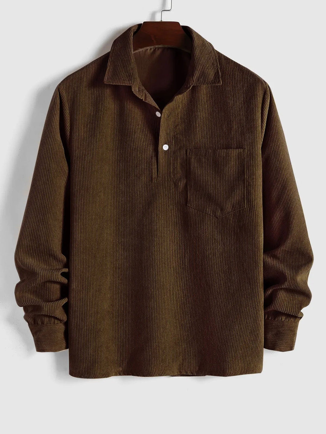 Long Sleeve Button-down Shirt for Men - Elena Harper