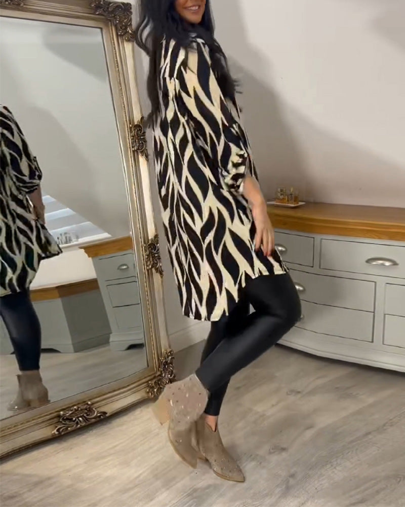 CHIC PRINTED BLOUSE FOR WOMEN