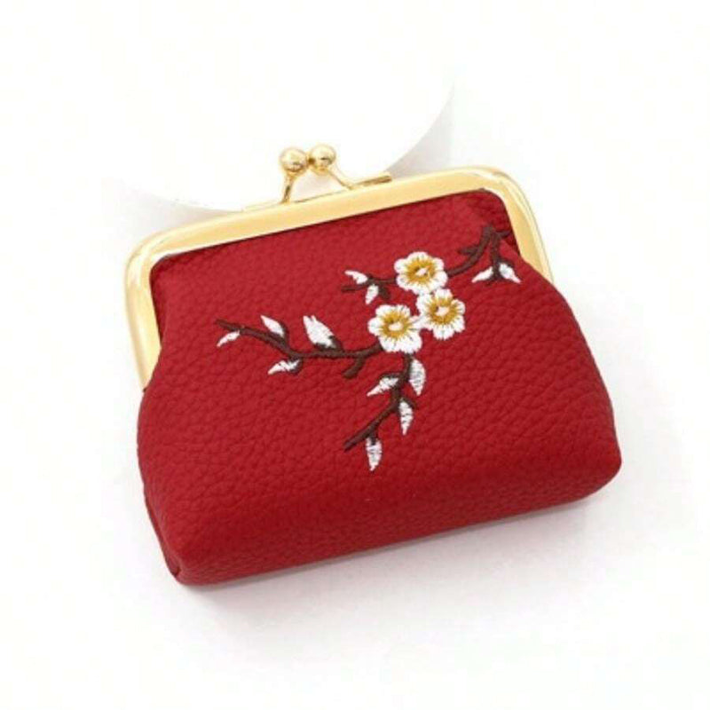 Vintage Floral Embroidered Wallet