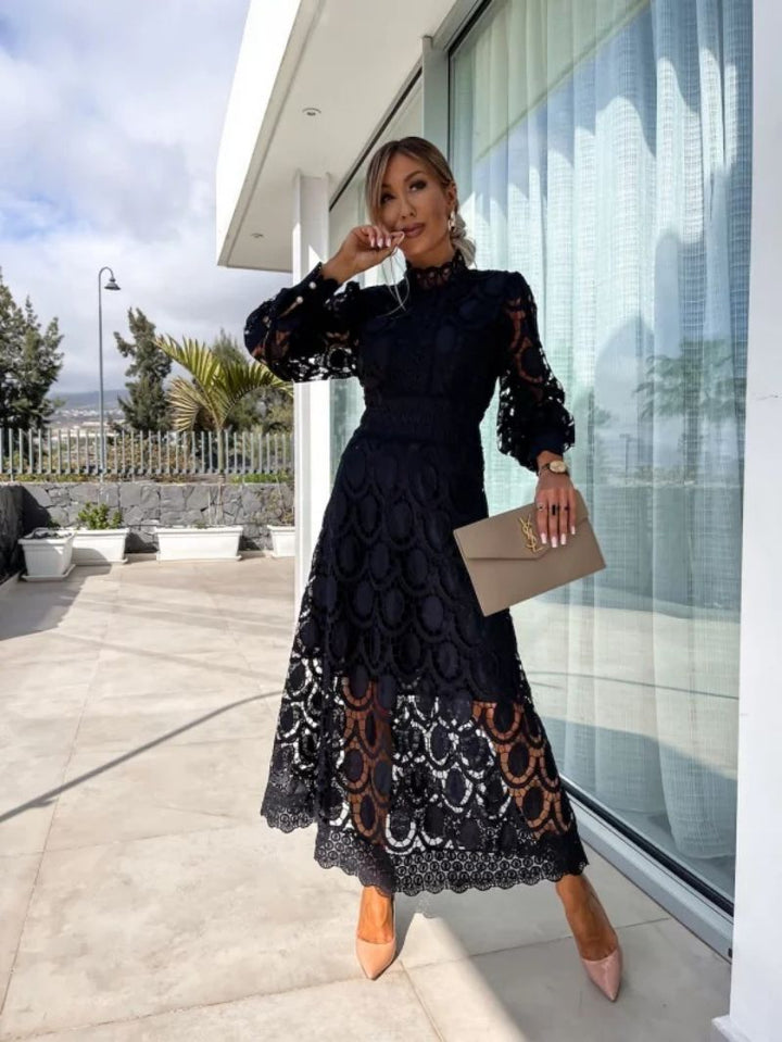 Noor Romantic Lace Dress, view 4 - Elena Harper