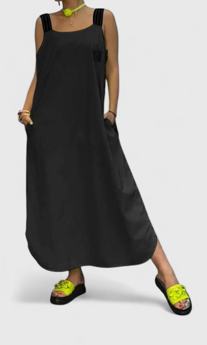 Pandora Elegant Suspender Dress - Elena Harper
