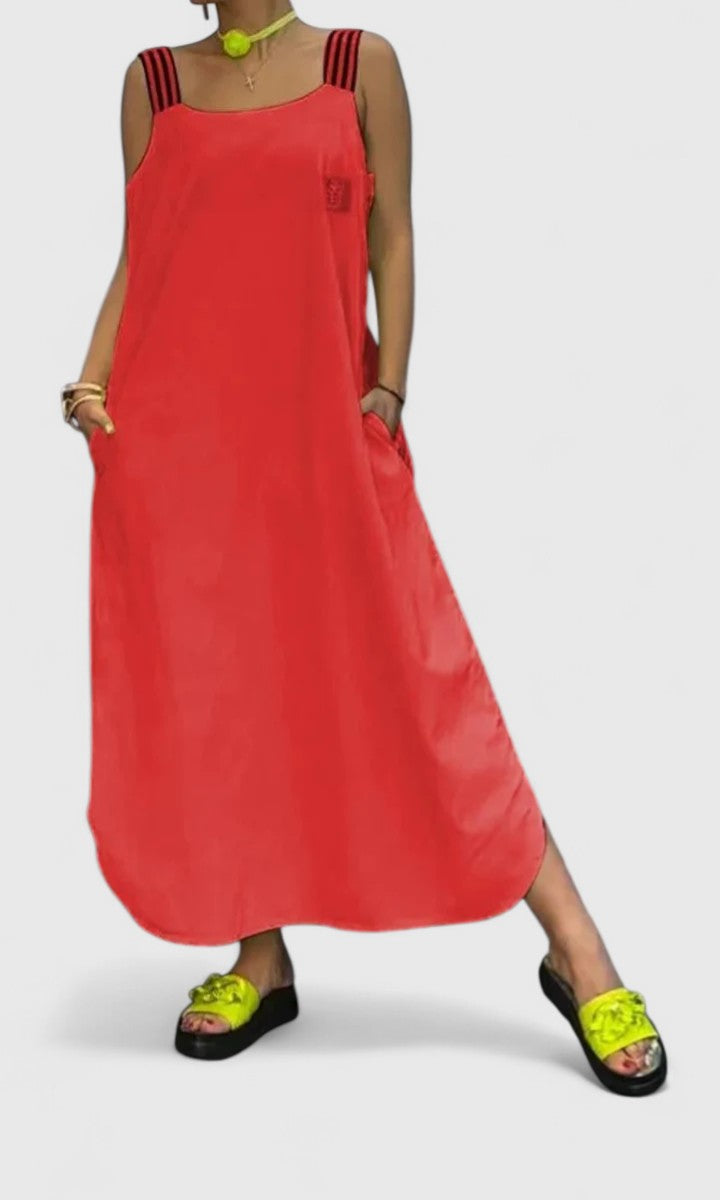 Pandora Elegant Suspender Dress - Elena Harper