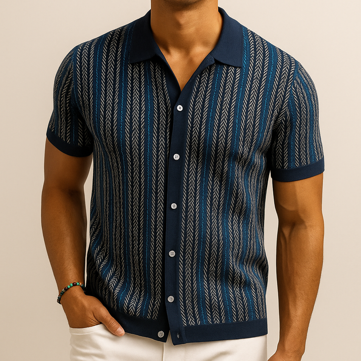 ELENA HARPER™  |  CHEVRON PATTERN SHIRT FOR MEN
