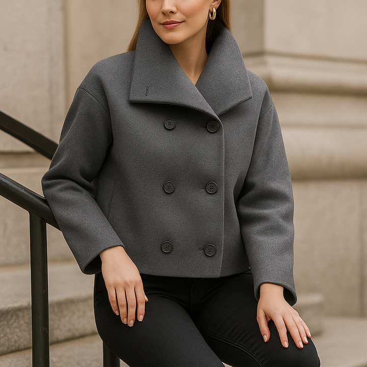 Short Double-Breasted Women's Jacket - Iranelle