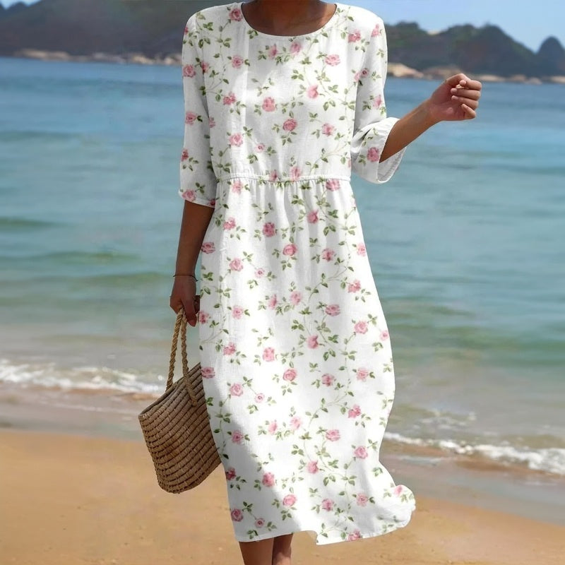 Casual Floral Print Dress