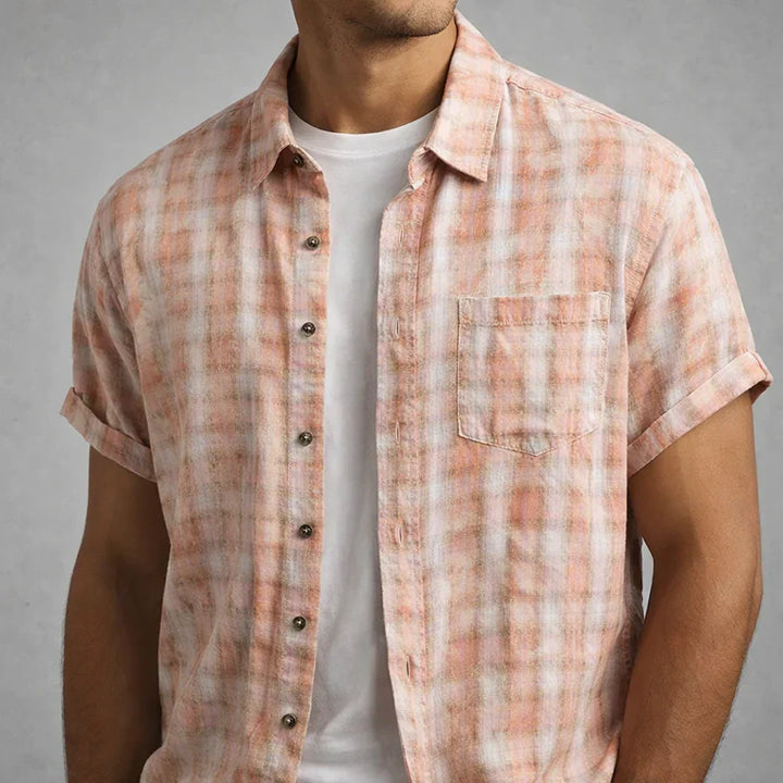 Retro Check Shirt for Men - Elena Harper