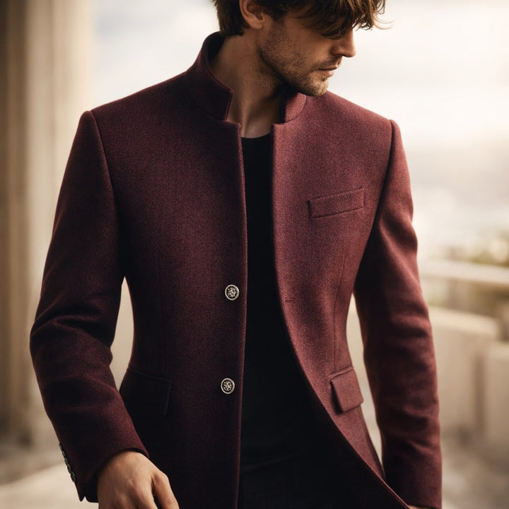 ELENA HARPER™  |  HIGH COLLAR COAT FOR MEN