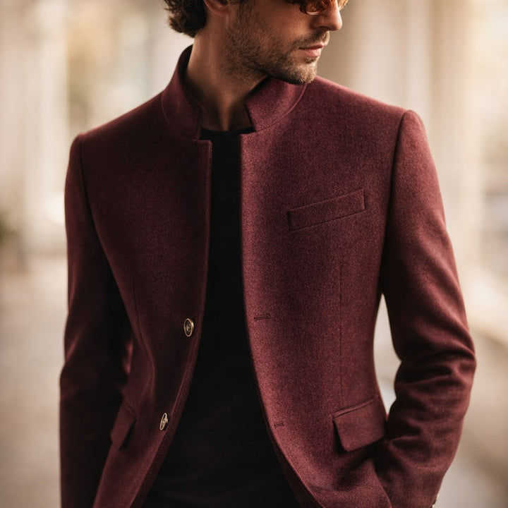 ELENA HARPER™  |  HIGH COLLAR COAT FOR MEN
