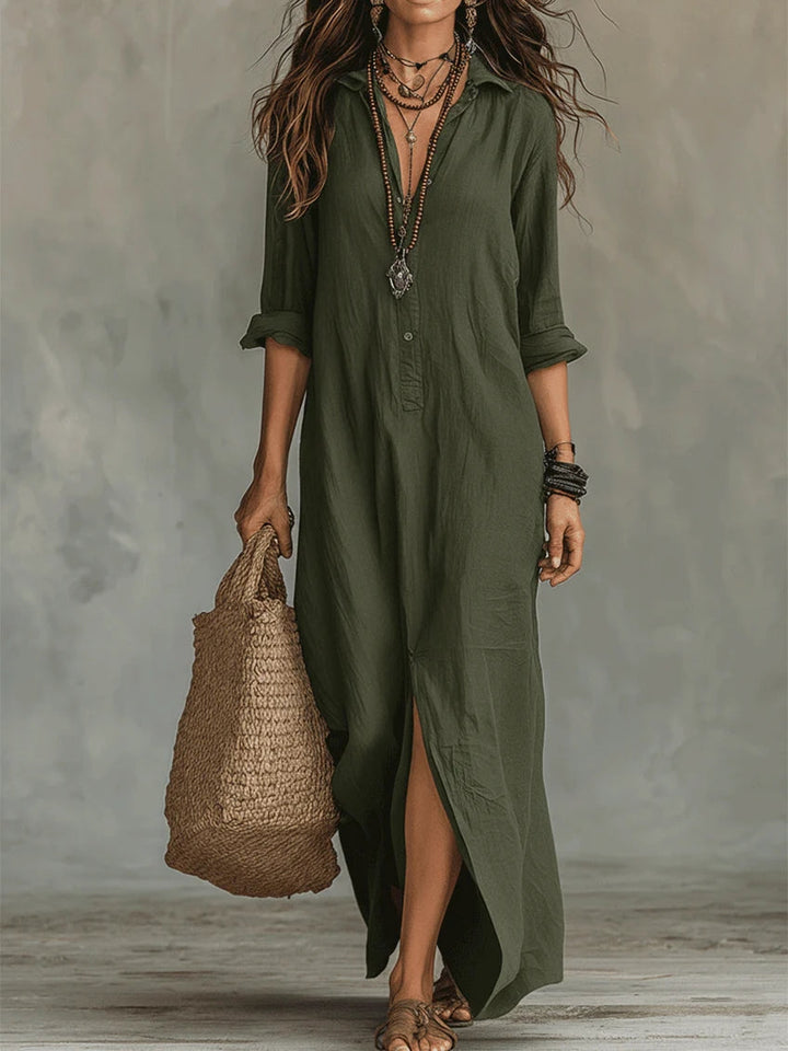 Elegant Long Dress Willow Fluid and Timeless - Elena Harper