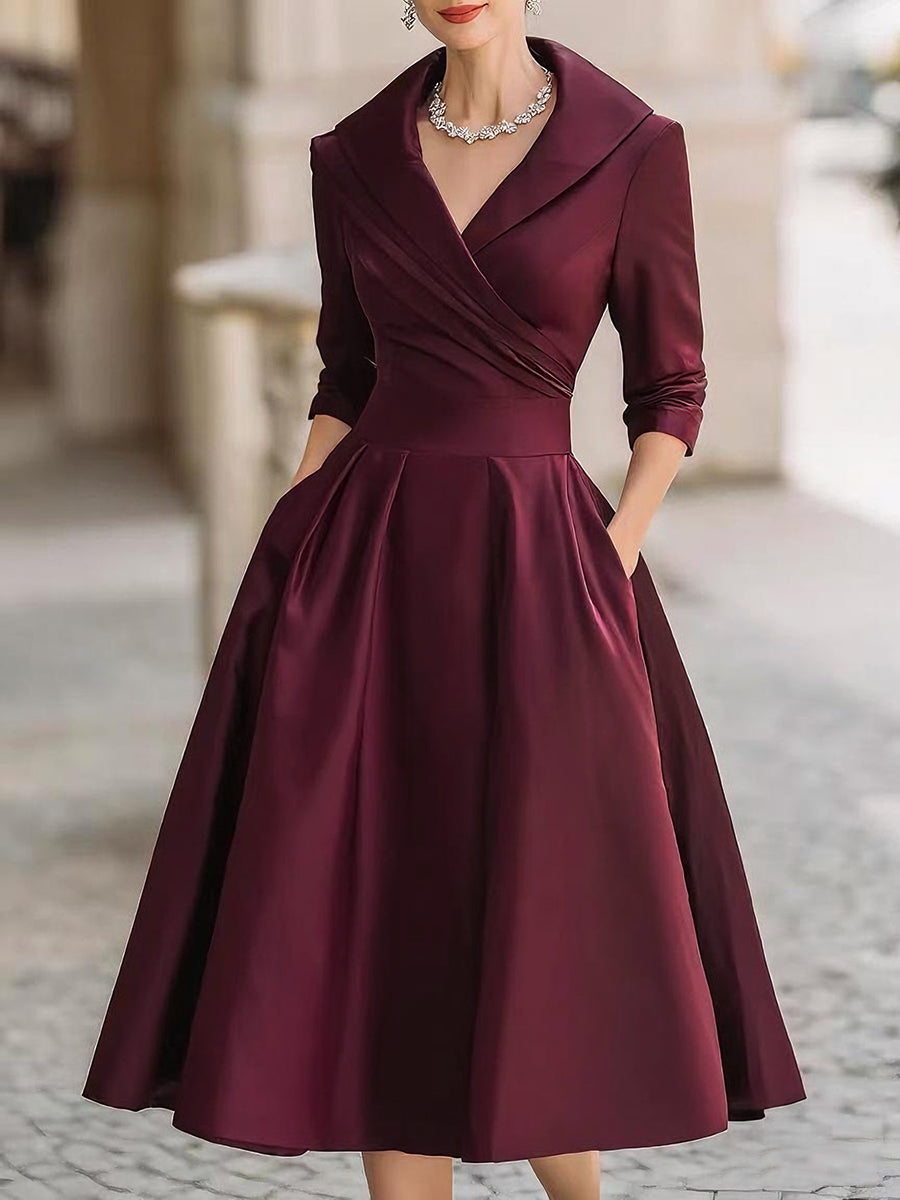 Scarlett Elegant Signature Midi Dress - Elena Harper