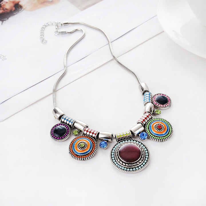 Vintage Ethnic Pendant Necklace
