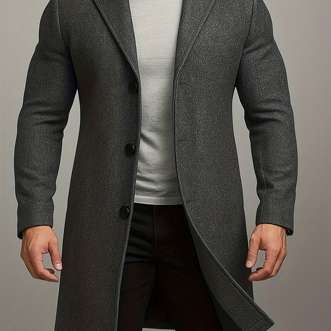 ELENA HARPER™  |  CLASSIC BUTTON COAT FOR MEN