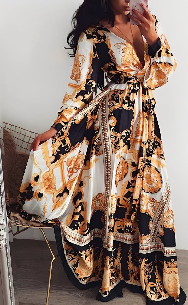 Stacey - Elegant Maxi Dress with Slit for Women