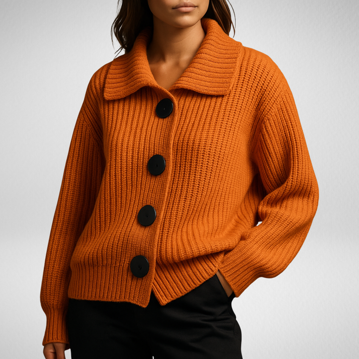 Élisea Oversized Button Cardigan - Elena Harper