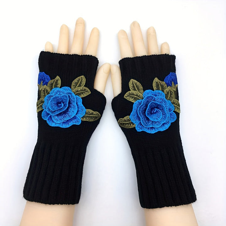 Warm Flower Gloves