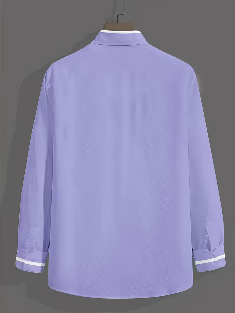 ELENA HARPER™  |  GRANDPA CONTRAST SHIRT FOR MEN