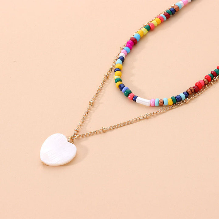 Bohemian Heart Pendant Necklace