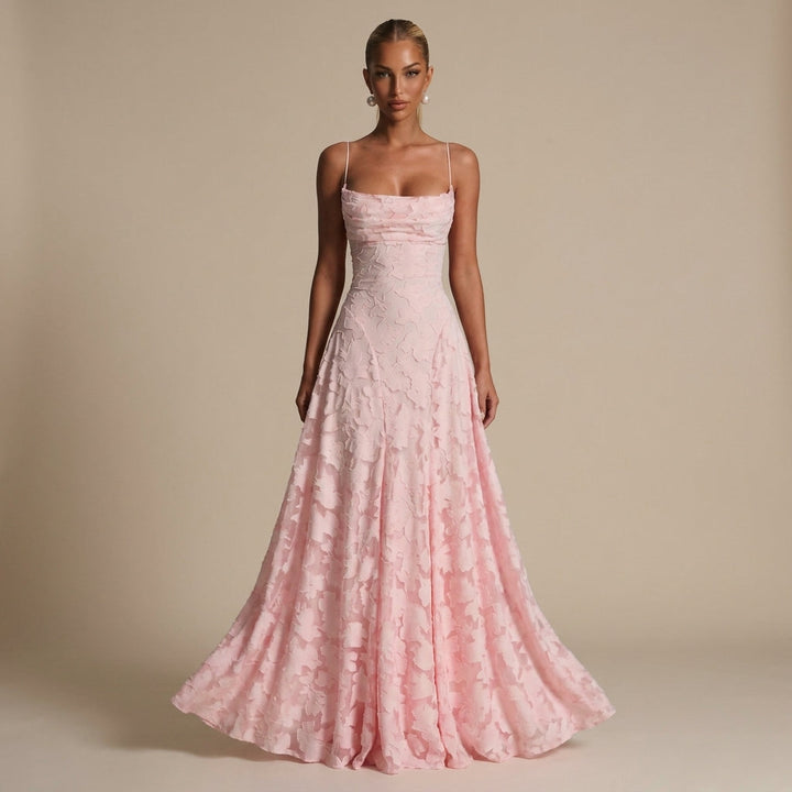 A Line Maxi Dress Godet Panels
