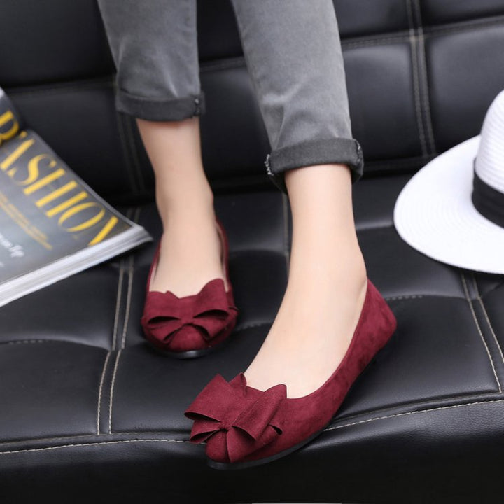 Ladies' Ballerinas with Elegant Bow Application EB