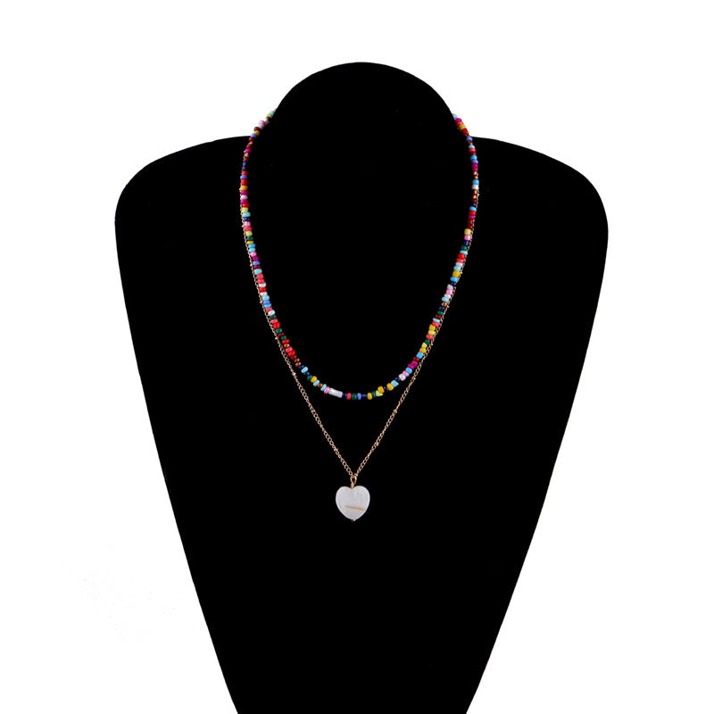 Bohemian Heart Pendant Necklace
