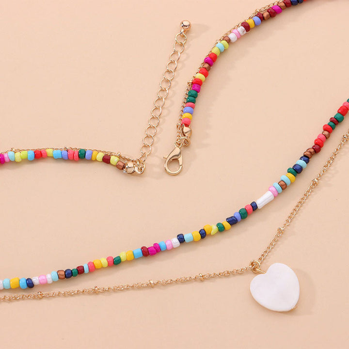 Bohemian Heart Pendant Necklace