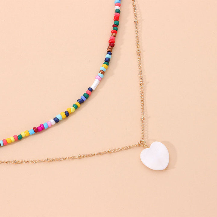 Bohemian Heart Pendant Necklace