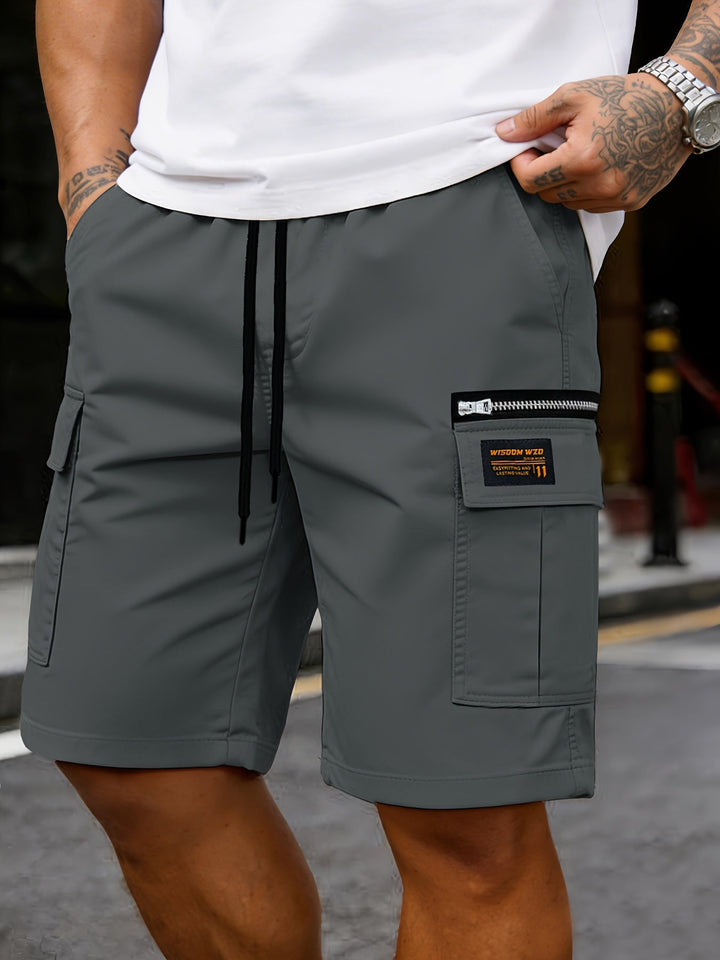 Men's Cargo Shorts with Drawstring and Side Pocket