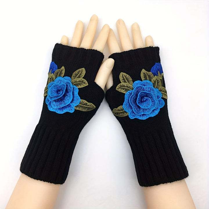 Warm Flower Gloves