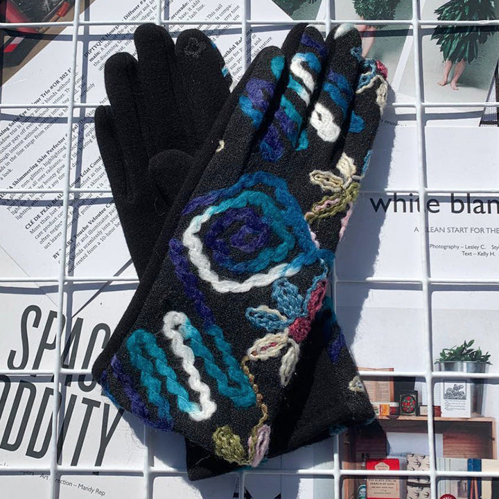 Warm Ethnic Style Gloves