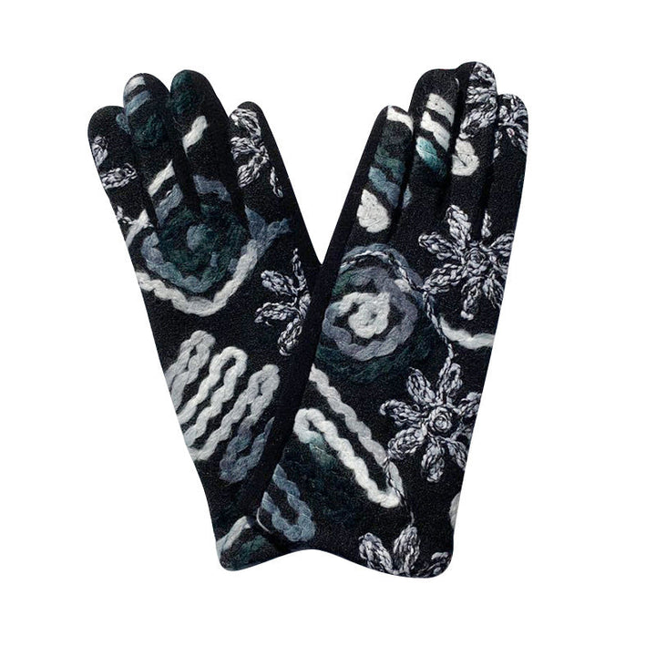 Warm Ethnic Style Gloves
