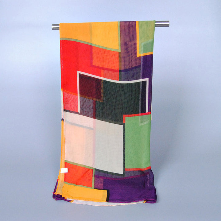 Colorful Geometric Printed Scarf