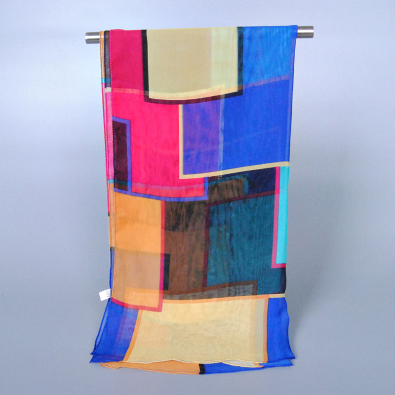 Colorful Geometric Printed Scarf